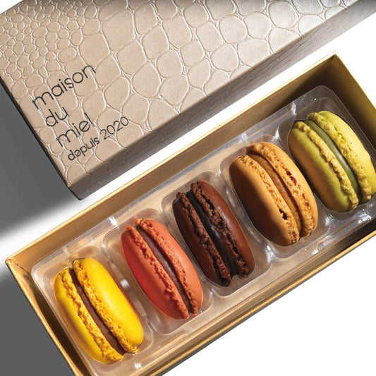 (Handmade by Pastry Chef in Our Own Workshop) Maison Damiel Macaroon with Handbag Bag, Set of 5, Sweets, Gift, Stylish, High-quality, Baked Sweets, Retirement, Birthday