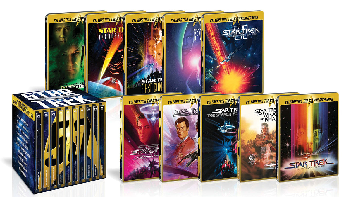 Star Trek I-X Movie Blu-ray 50th Anniversary Box Steel Book Specifications (Blu-ray)