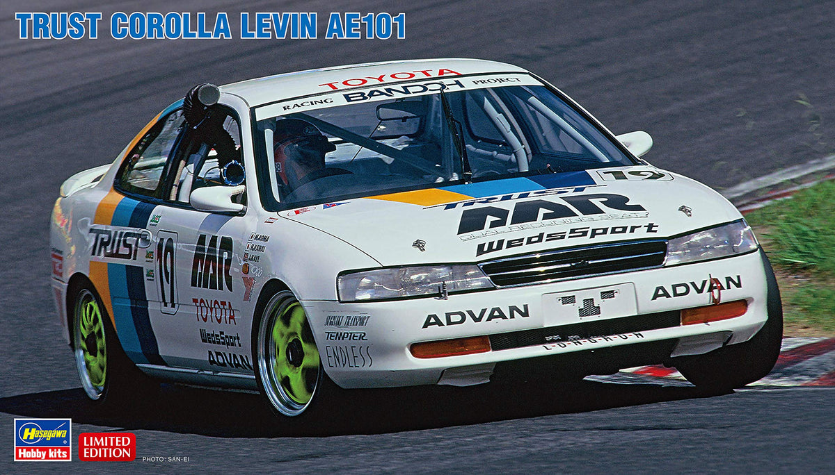 Hasegawa 1/24 Scale Trust Corolla Levin AE101 - Plastic Model Building Model Car Kit, Item # 20463