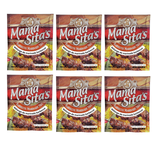 Mama Sita's Barbecue Marinade Mix, Six(6) Pack, 1.76 oz(50g)