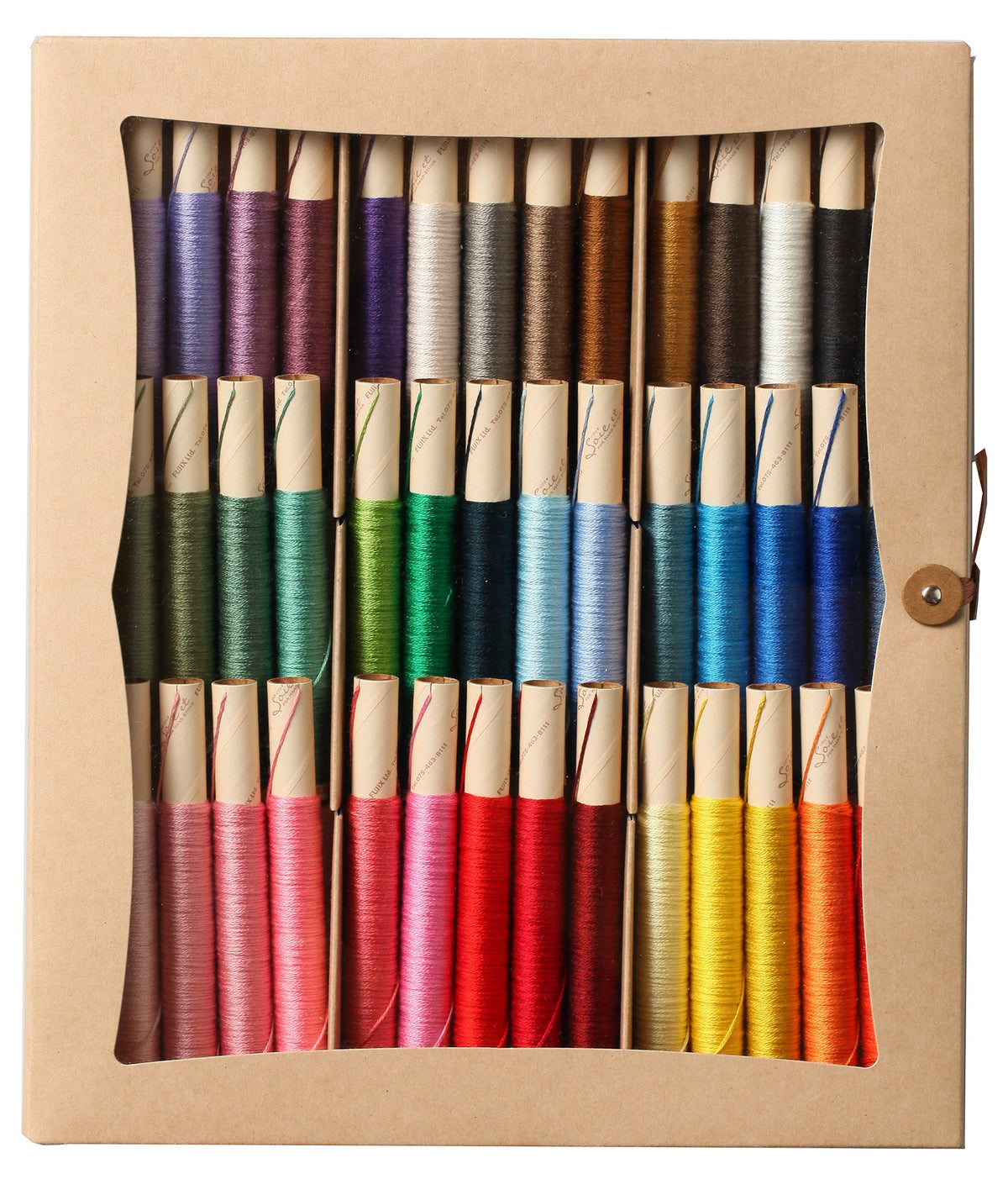 Fujix huzikkusu Soie Et sowae Solid 15 m Pack of 45 Paper Pack of Embroidery Thread
