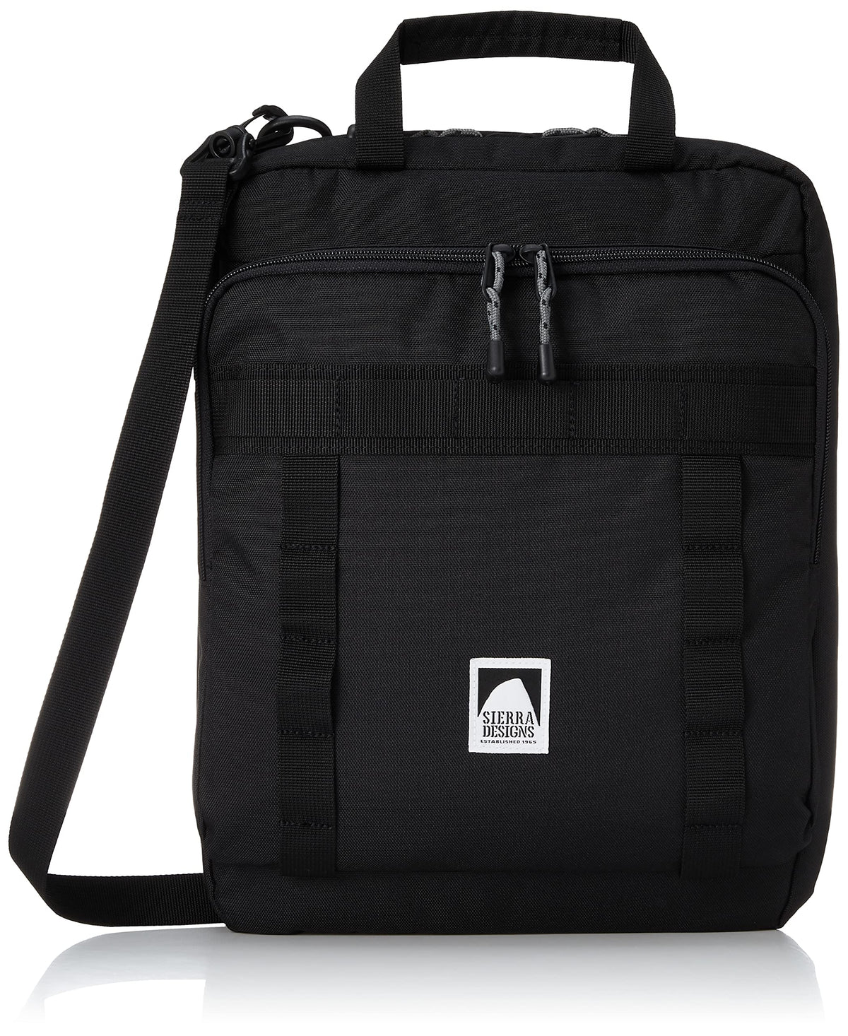 Sierra Designs PC Case, 14 Inch Laptop Tablet, 2-Way, Cross Tape, Black