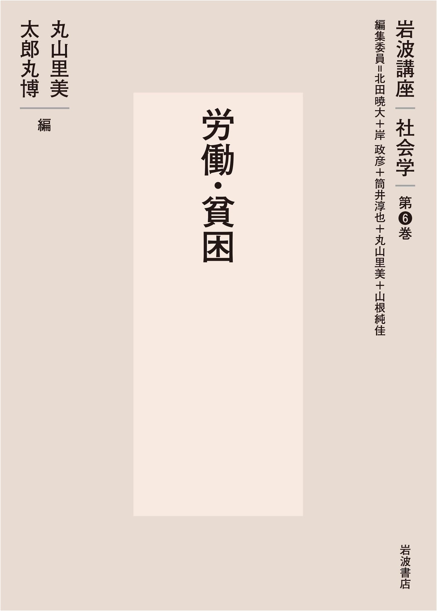 Labor and Poverty (Iwanami Sociology Lecture Series Vol. 6)