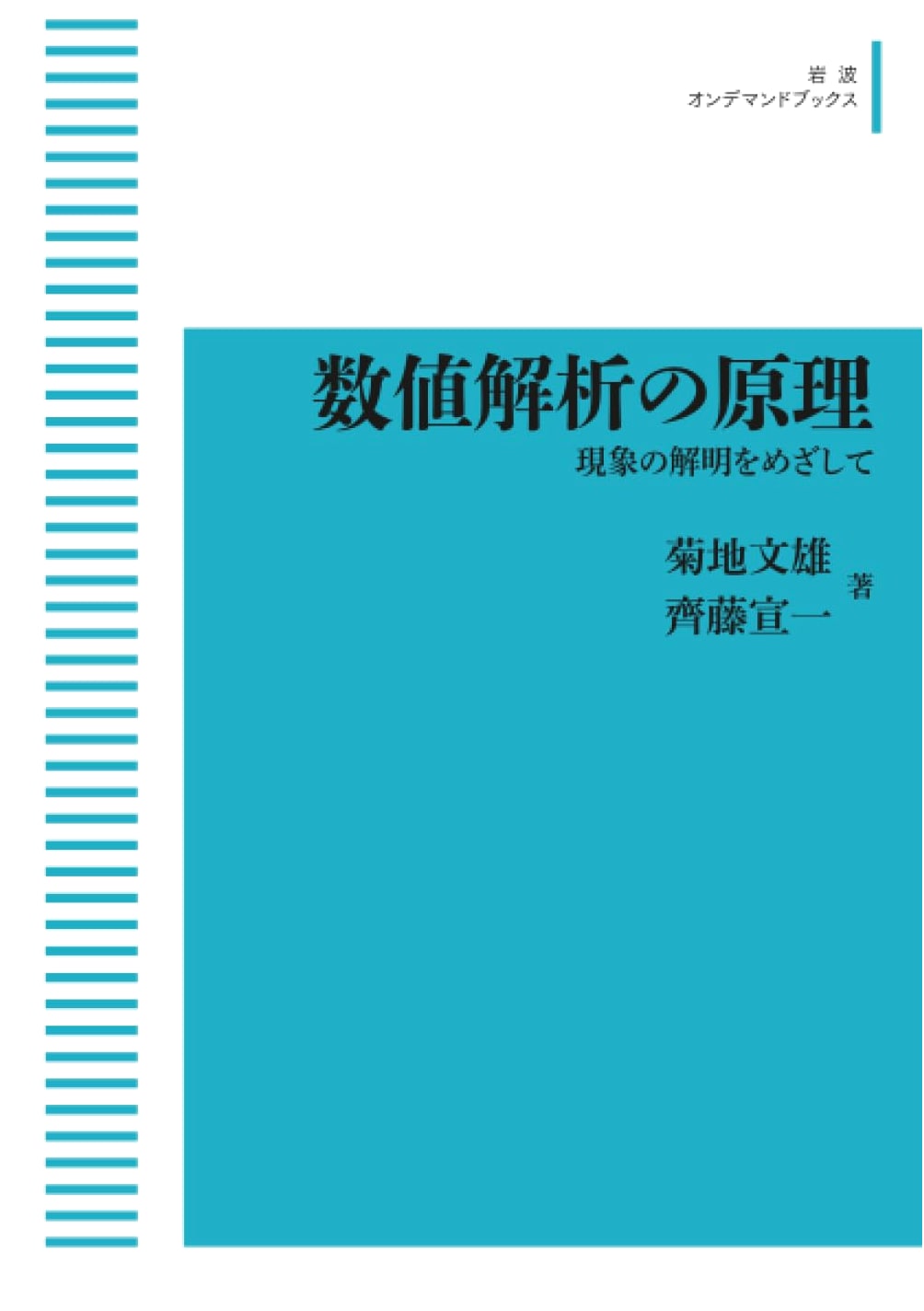Principles of Numerical Analysis: Aiming to Elucidate Phenomena (Iwanami On-Demand Books)