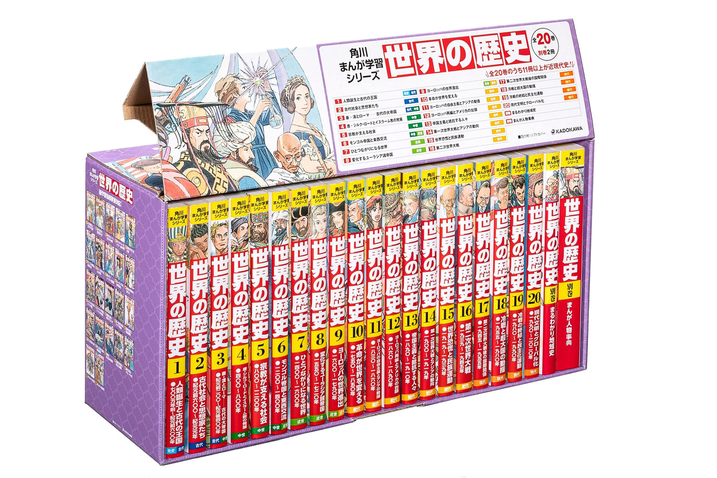 KADOKAWA Manga: A Complete World History Set (20 Volumes + 2)