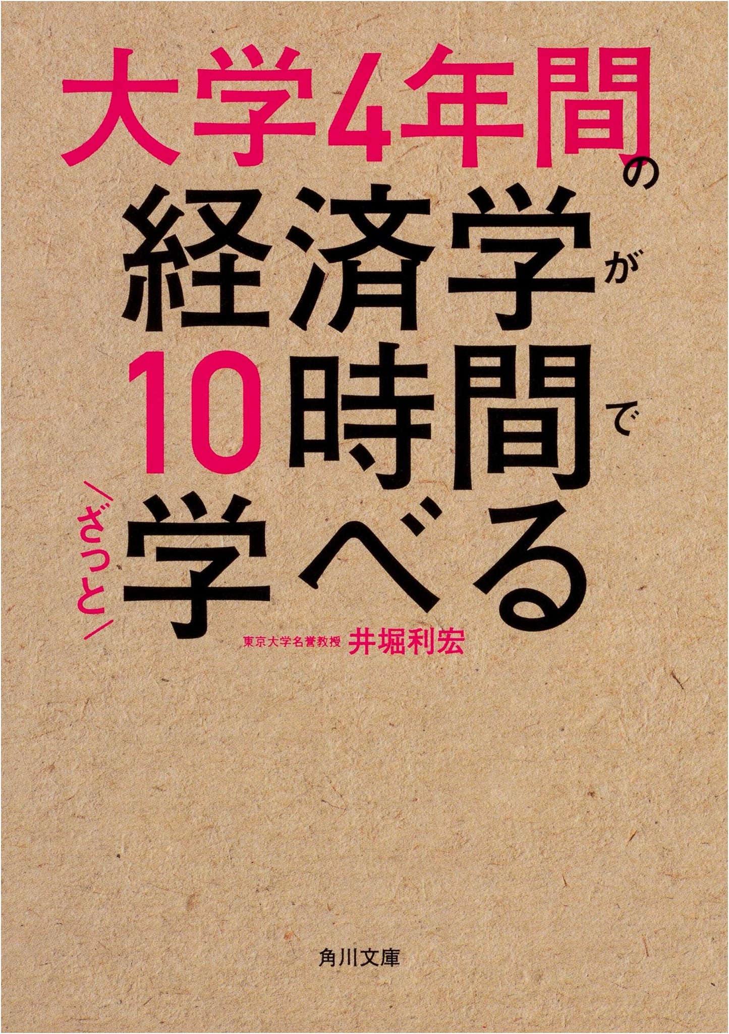 Economics in 10 Hours: A Summary of 4 Years of University Economics by Toshihiro Ihori
