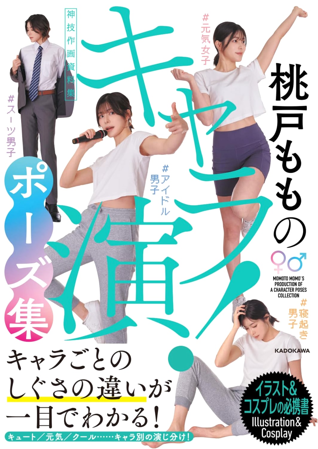 Momoto Momo's Character Poses: Divine Technique Art Reference Collection