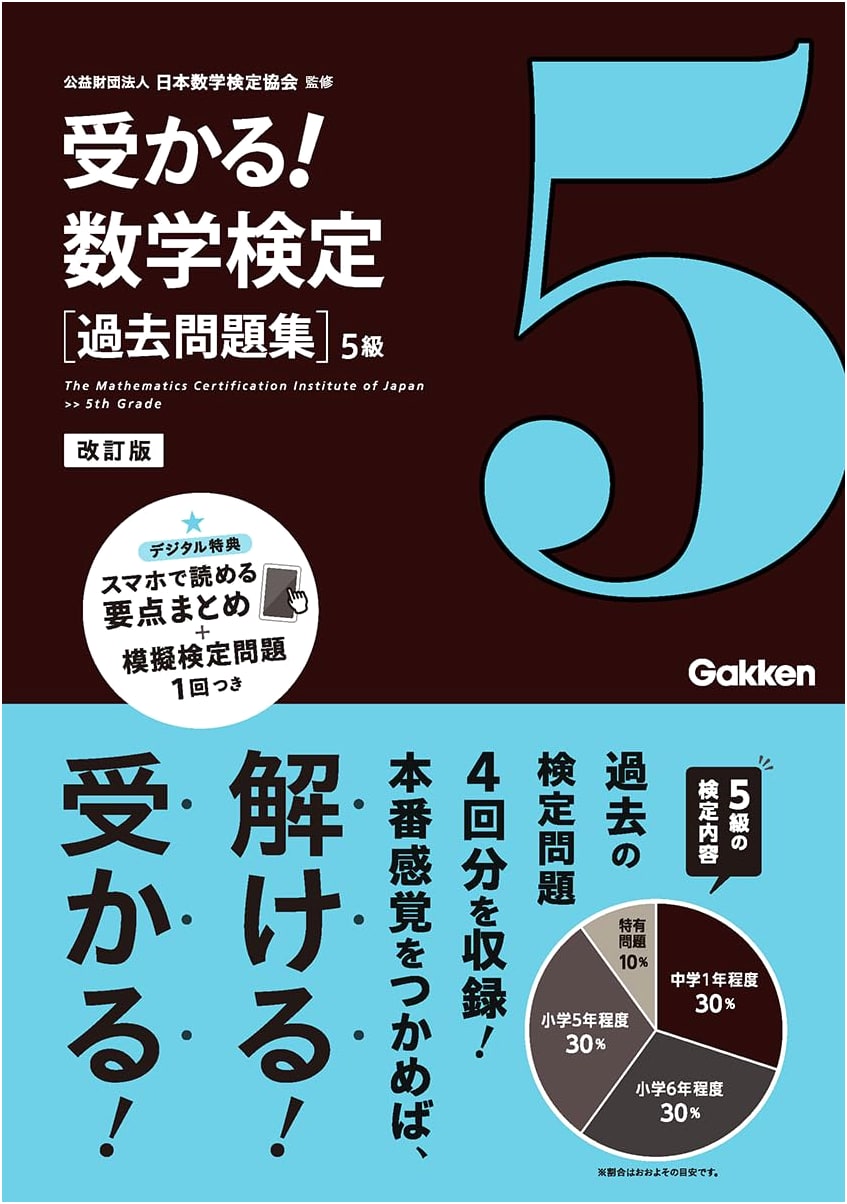 Gakken Official Level 5 Exam Prep: Revised Edition Past Problems