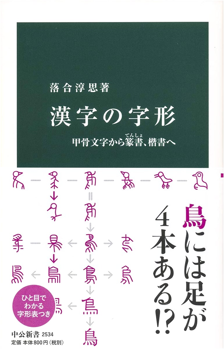 The Shapes of Kanji: From Oracle Bone to Seal & Regular Script (Chuko Shinsho 2534)