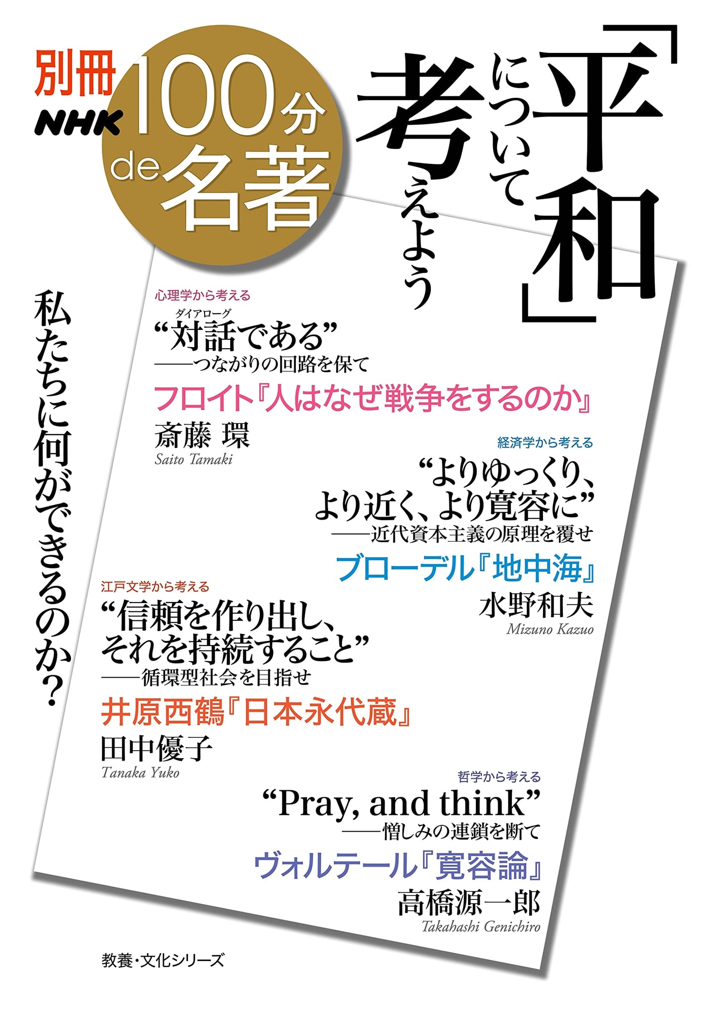 Let's Think About Peace: Special Issue 100 Minutes to Masterpieces (Culture Series)