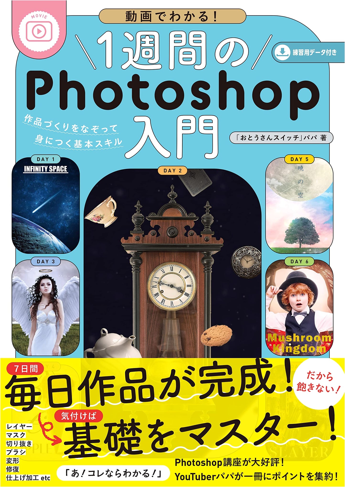 Learn Photoshop in 1 Week: Basic Skills through Project Creation (with Videos & Materials)