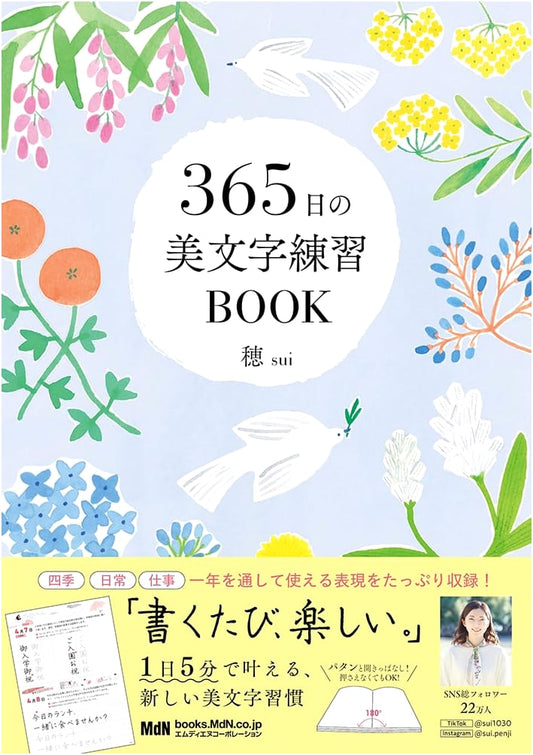 365 Days of Beautiful Writing: Penmanship Practice Book by sui