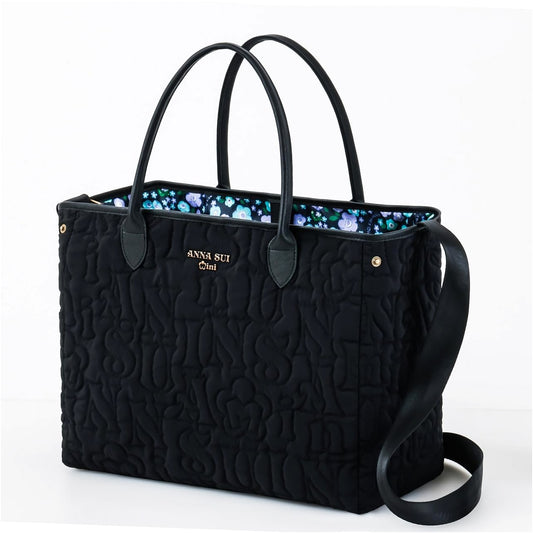 ANNA SUI mini Reversible Logo Quilted Tote Bag Book (Takarajimasha Brand Mook)