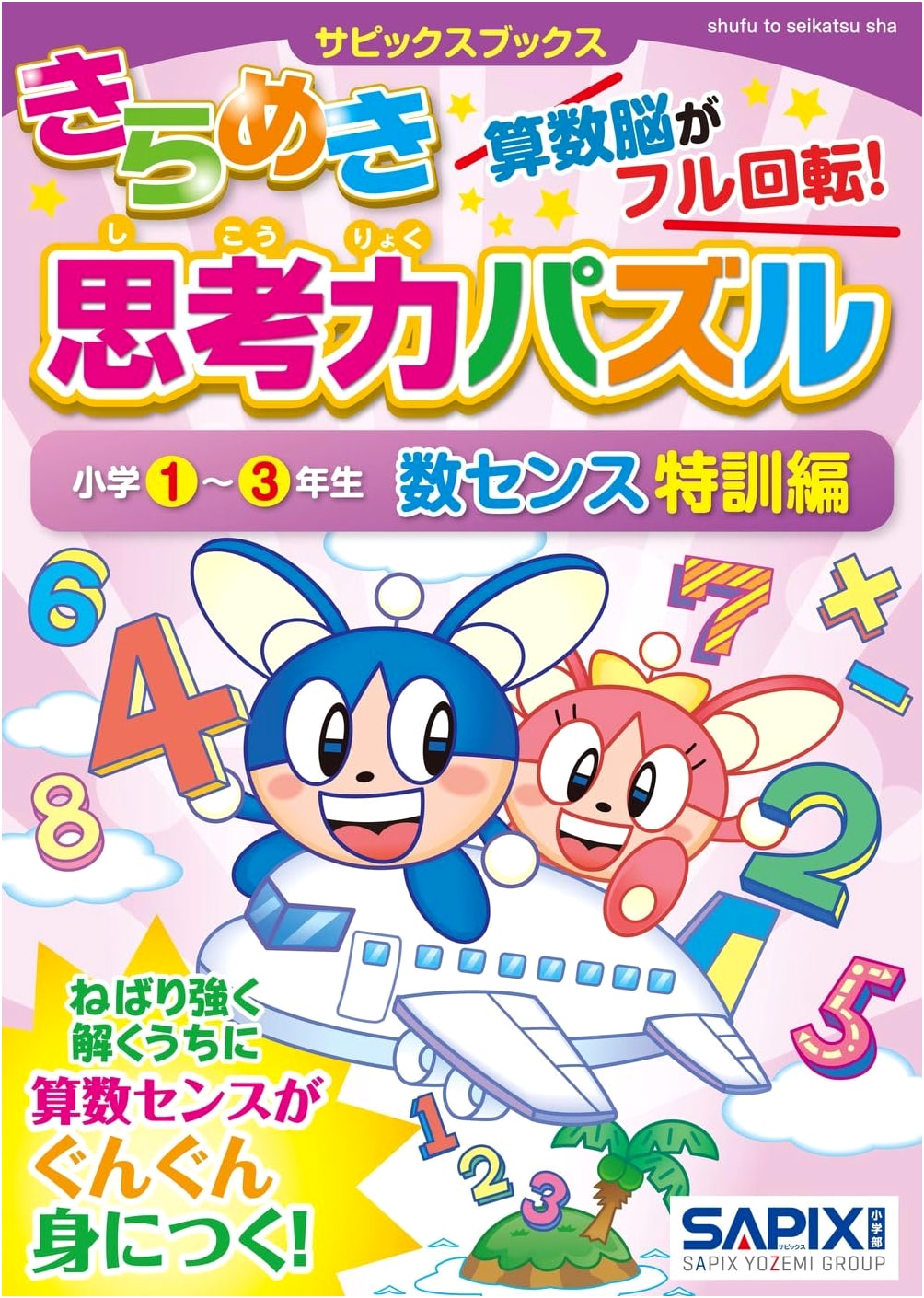 SAPIX Books Kirameki Thinking Power Puzzles: Math Sense Training for Grades 1-3