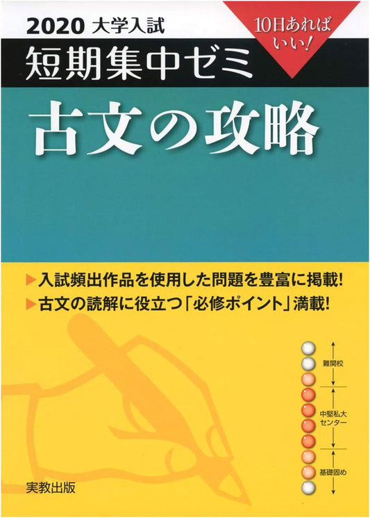 2020 University Entrance Exam: Intensive Classical Japanese Strategy Seminar