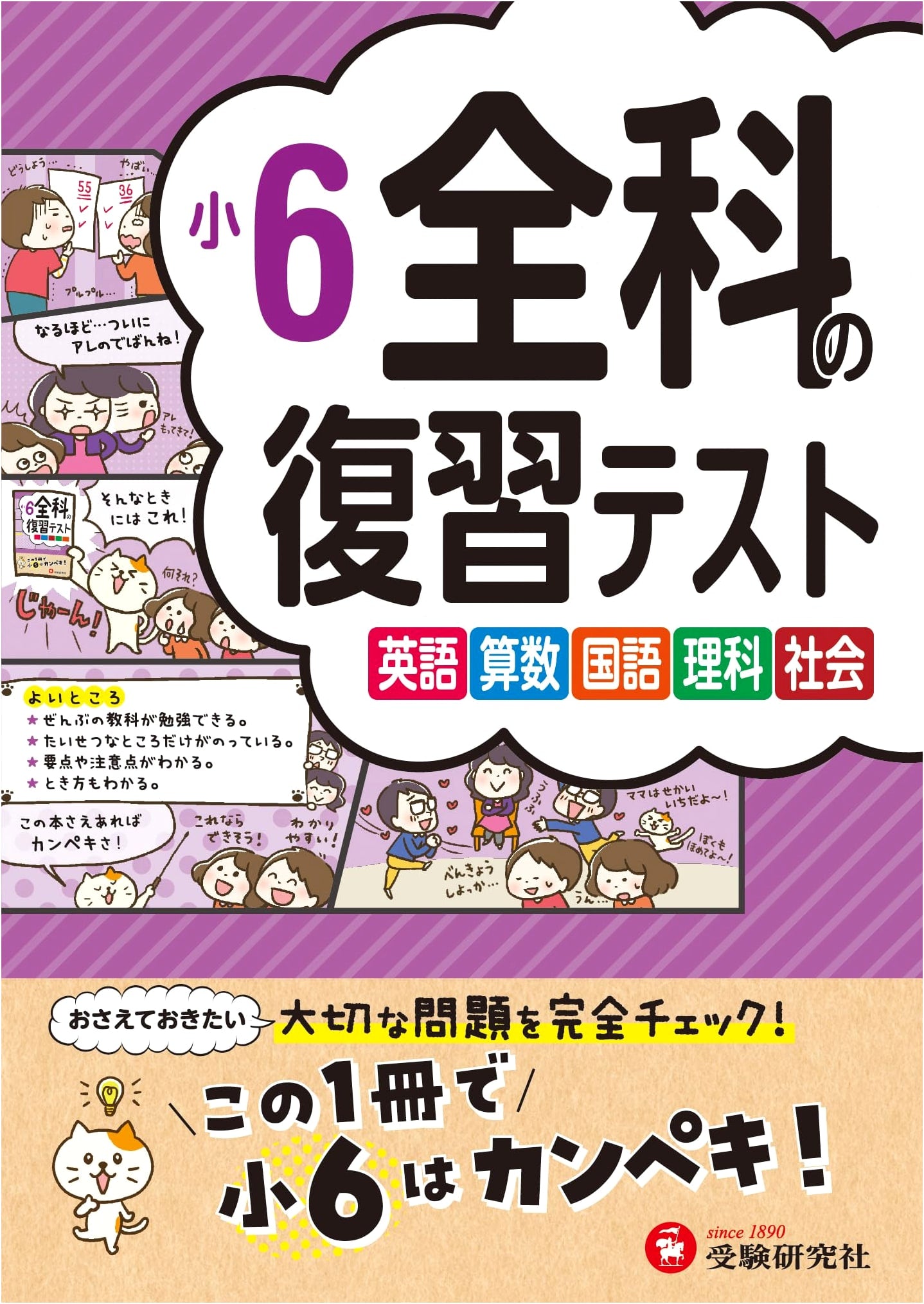 6th Grade Elementary All Subjects Review Test: Workbook for Students
