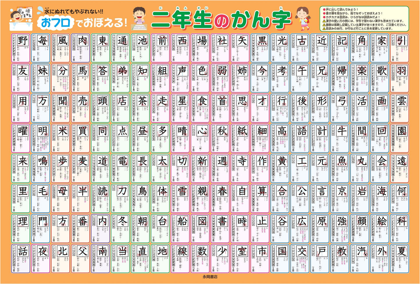 Learn Kanji in the Bath! Educational Fun for Second Graders
