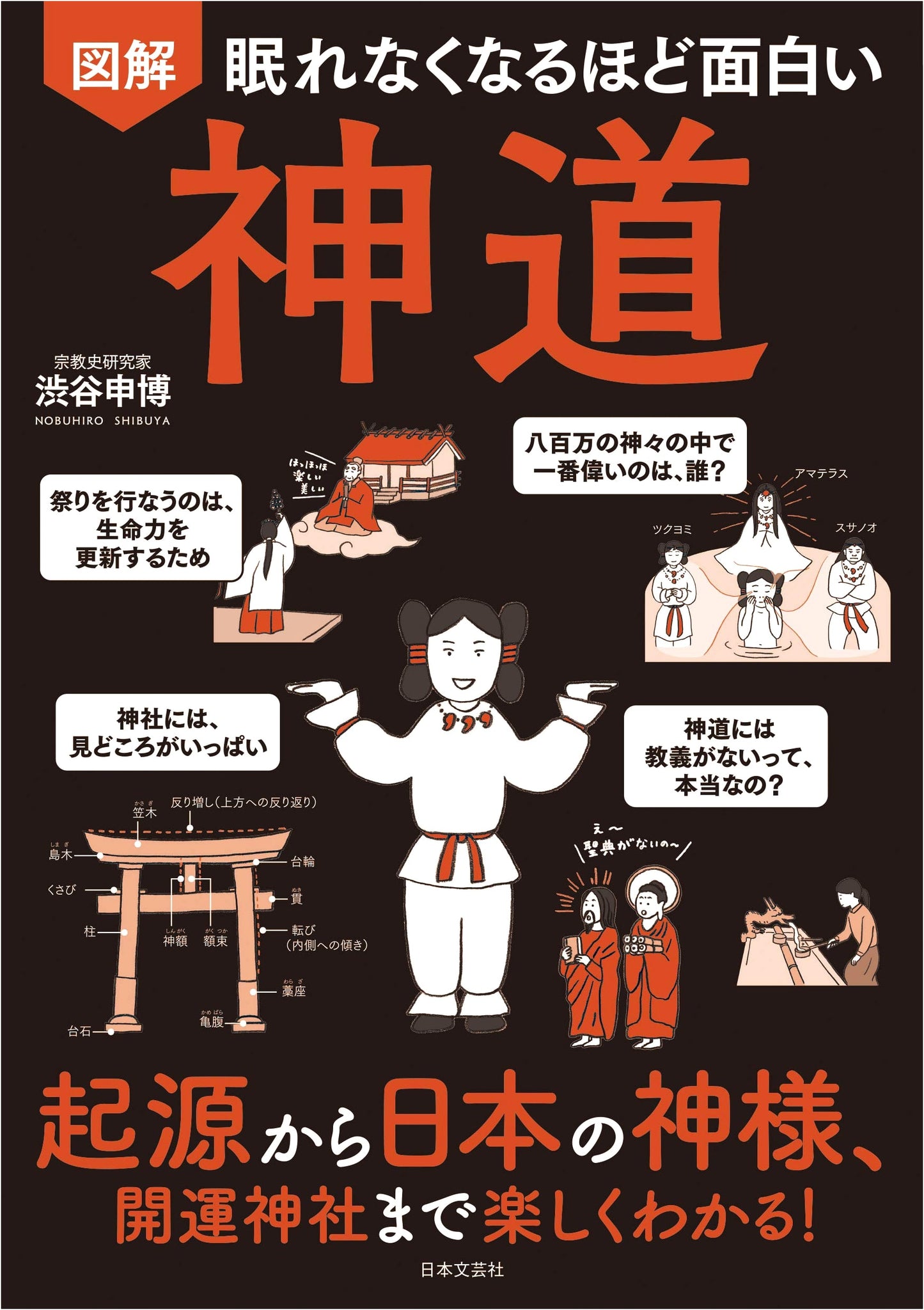 The Fascinating Illustrated Guide to Shinto: Origins, Gods, and Lucky Shrines by Nobuhiro Shibuya
