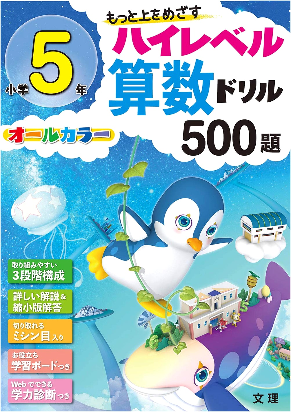 High-Level Arithmetic Drill Grade 5: 500 Problems (All Color, With Academic Diagnostic Test)