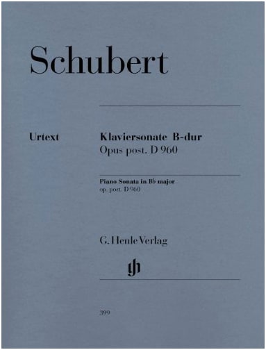 Schubert: Piano Sonata B-flat Major D 960 / Henle Verlag / Urtext Edition