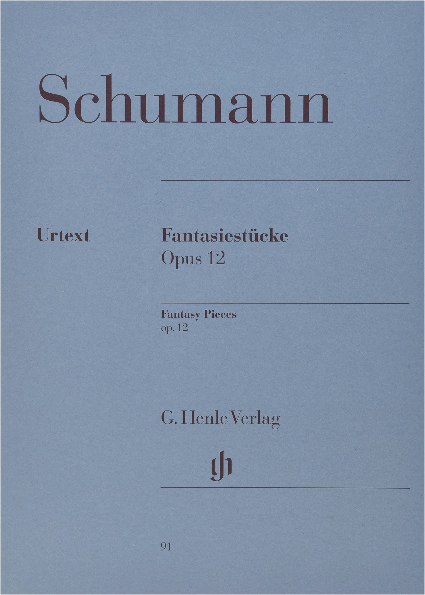 Schumann: Fantasiestücke Op. 12 / Henle Urtext Edition