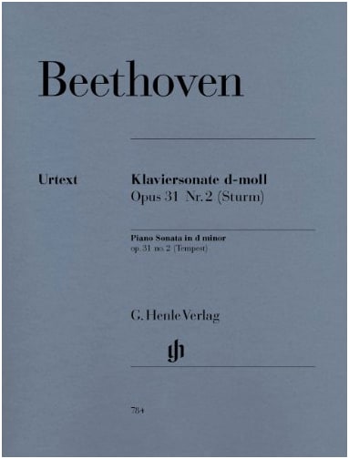 Beethoven: Piano Sonata No. 17 in D Minor, Op. 31/2 "Tempest" Henle Urtext