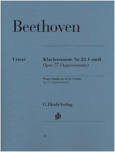 Beethoven: Piano Sonata No. 23 in F Minor, Op. 57 'Appassionata' - Henle Urtext Edition