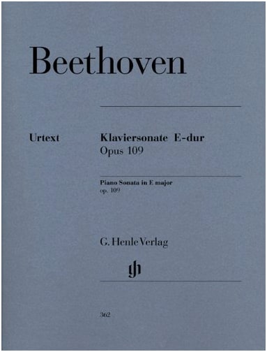 Beethoven: Piano Sonata No. 30 in E Major, Op. 109 / Henle Urtext Edition