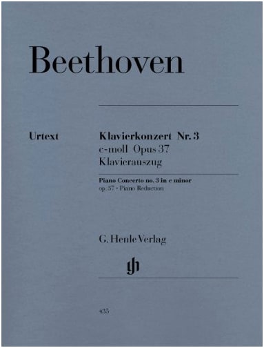 Beethoven: Piano Concerto No. 3 in C Minor, Op. 37 - Henle Urtext Edition (Piano Reduction)