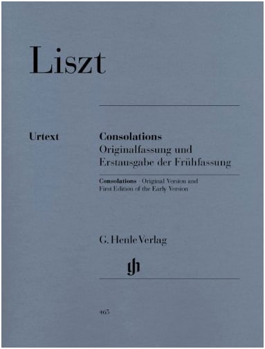 Liszt: Consolations - Urtext Edition by Henle Verlag