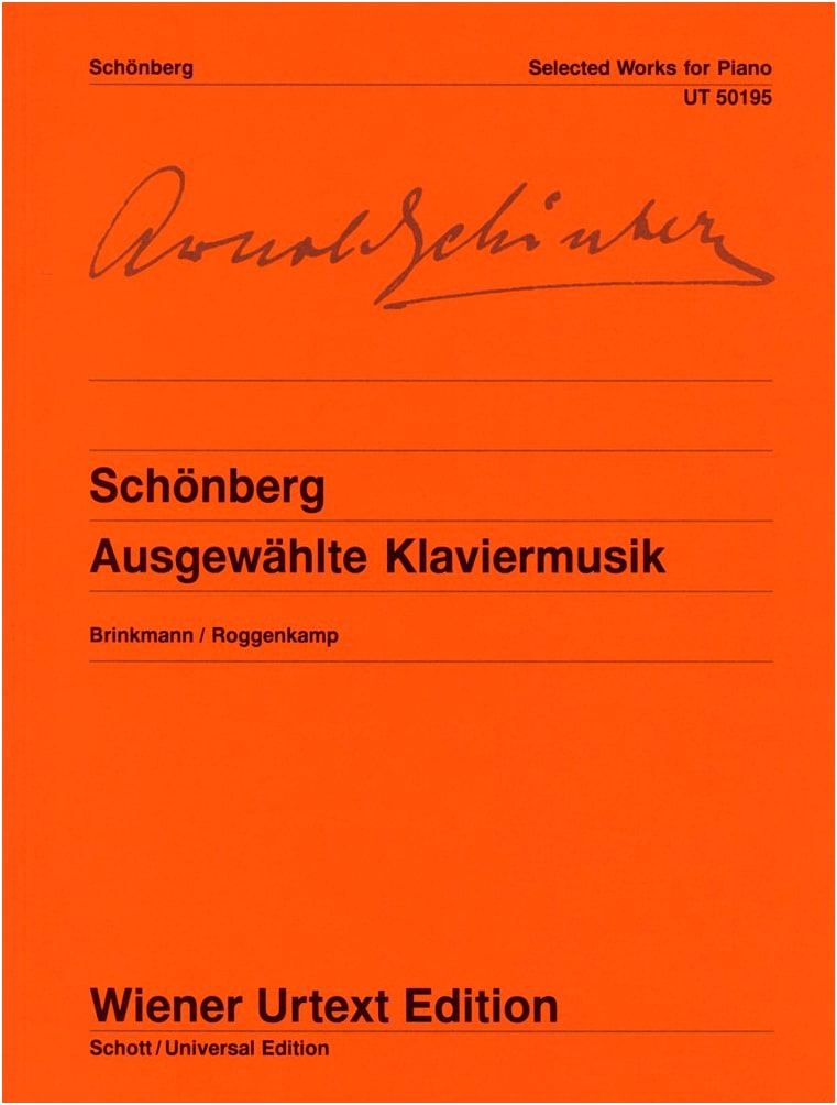 Schoenberg: Selected Piano Works - Universal Edition Japanese Import