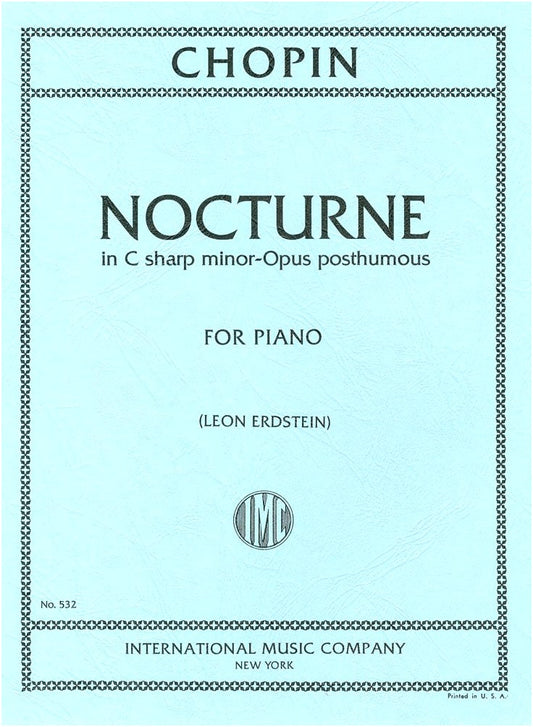 Chopin: Nocturne in C-sharp Minor (Posthumous) - Piano Solo Sheet Music