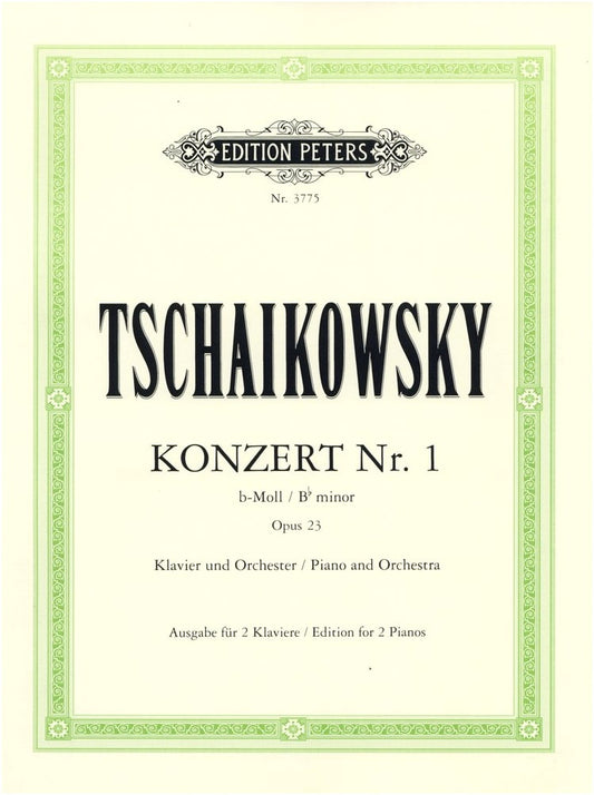 Tchaikovsky: Piano Concerto No. 1 in B-flat Minor, Op. 23 - Piano Score