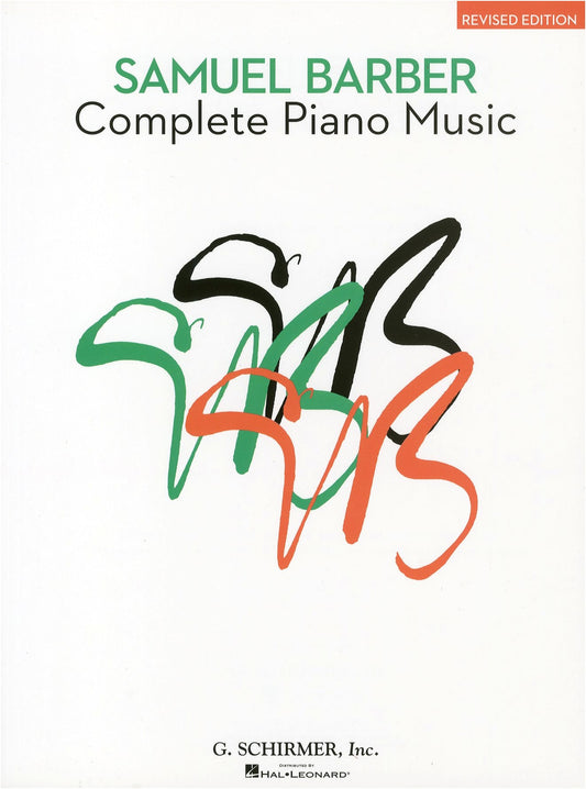 Barber: Complete Piano Works - Schirmer Edition