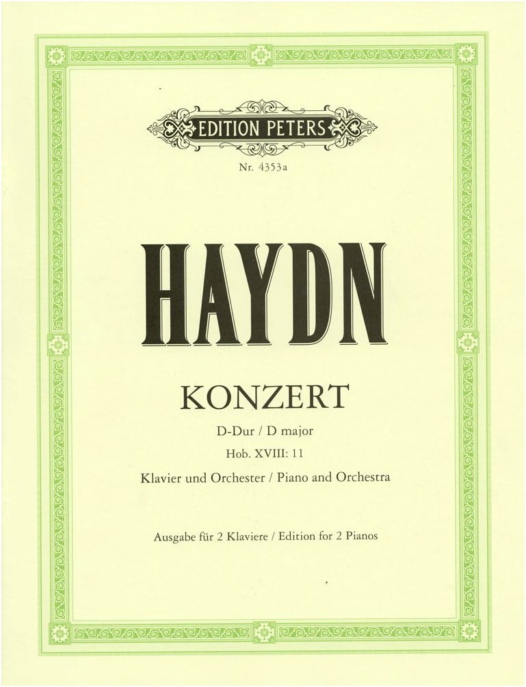 Haydn: Piano Concerto in D Major, Hob.XVIII/2 - Piano Reduction Edition