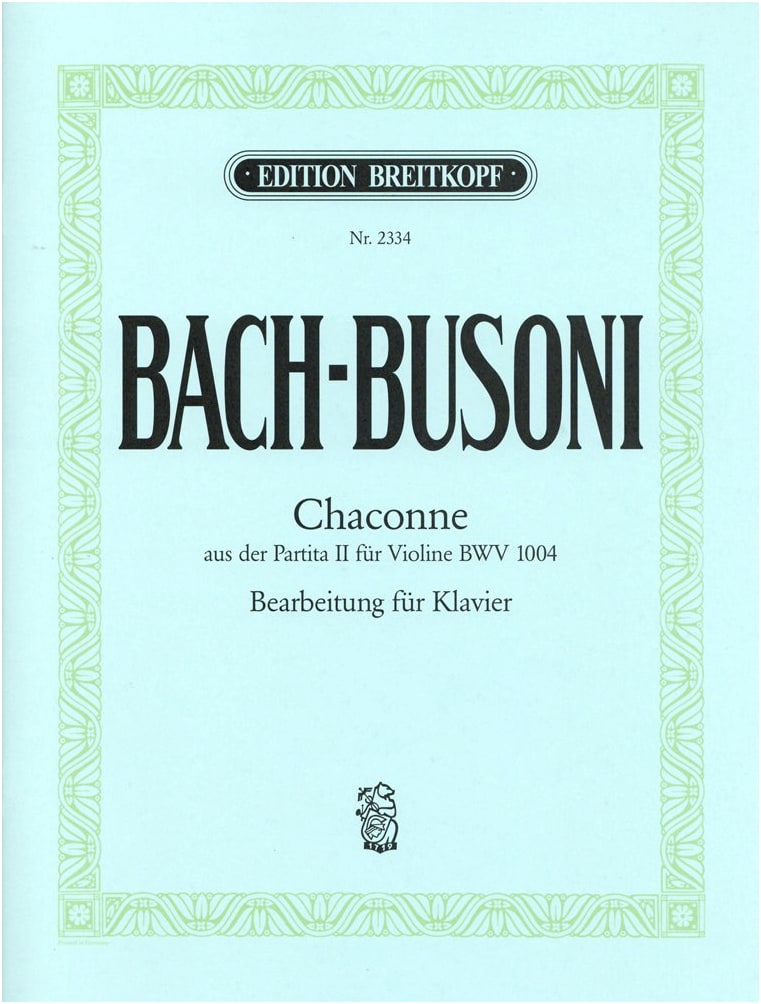 Bach/Busoni: Chaconne from Partita for Solo Violin (Piano Solo Arrangement)