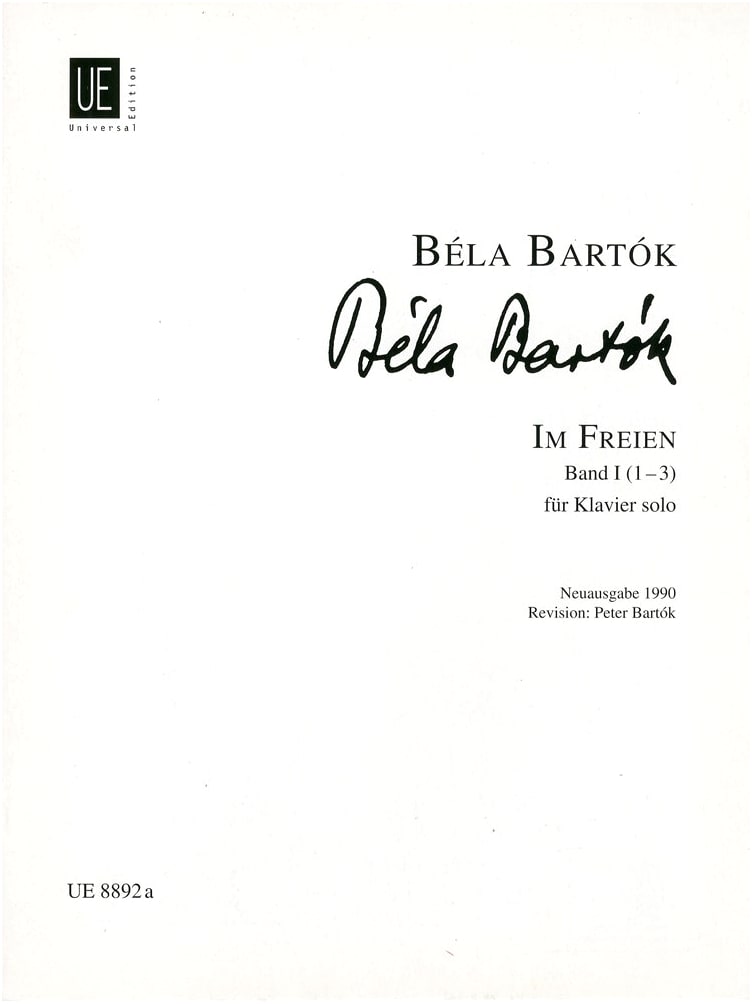 Bartók: Out of Doors, Volume 1 (Nos. 1-3) for Piano Solo