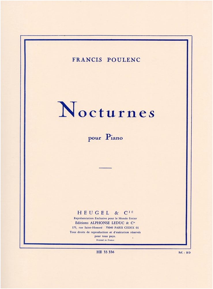 Poulenc: 8 Nocturnes for Piano Solo