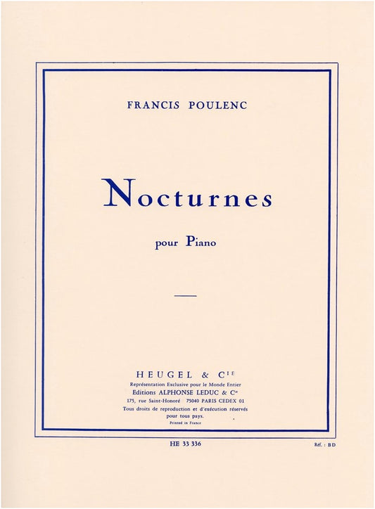 Poulenc: 8 Nocturnes for Piano Solo
