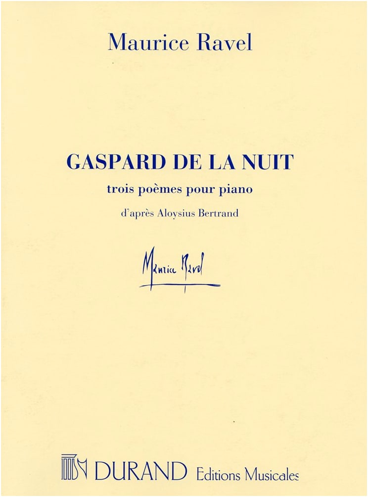 Ravel: Gaspard de la Nuit / Durand Edition / Piano Solo Sheet Music