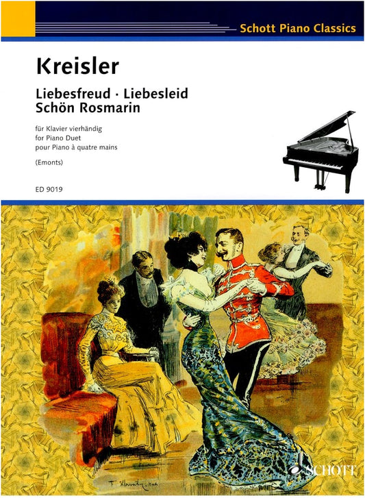 Kreisler: Old Viennese Melodies: Liebesfreud, Liebesleid, Schön Rosmarin - Piano Duet