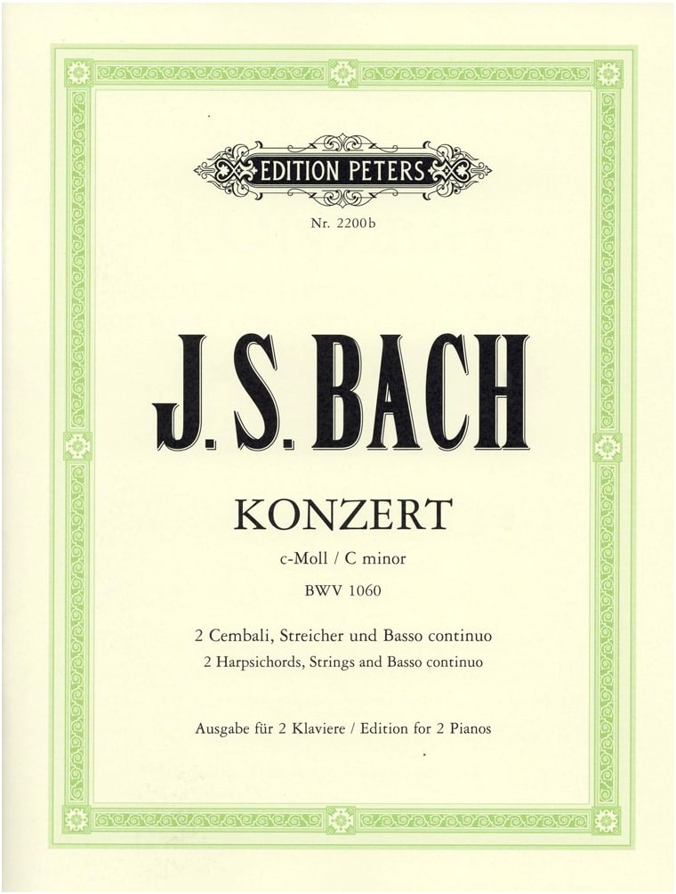 J. S. Bach: Concerto for Two Claviers in C Minor, BWV 1060 - Two Pianos, Four Hands