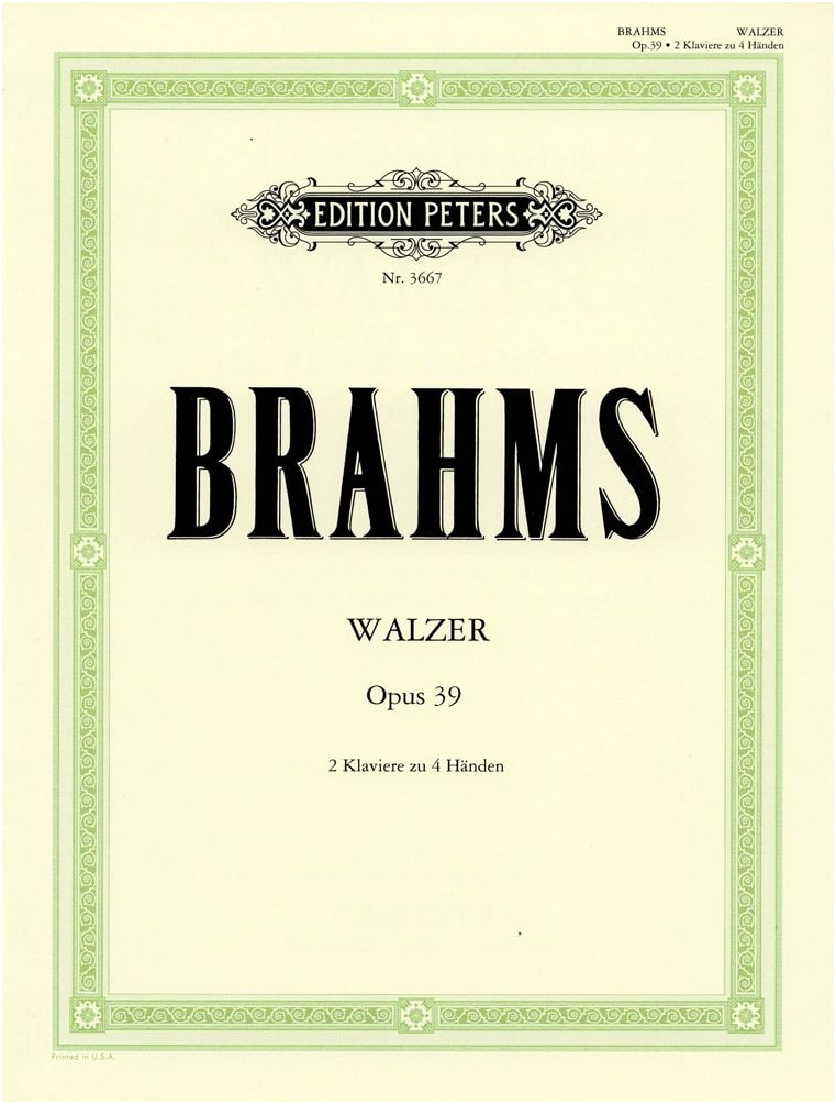 Brahms: Waltzes Op.39 (Composer's Original Arrangement) for Two Pianos, Four Hands