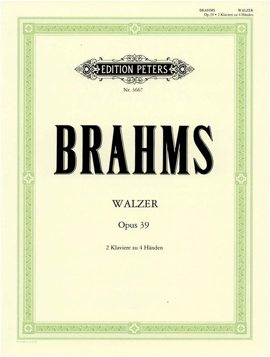 Brahms: Waltzes Op.39 (Composer's Original Arrangement) for Two Pianos, Four Hands