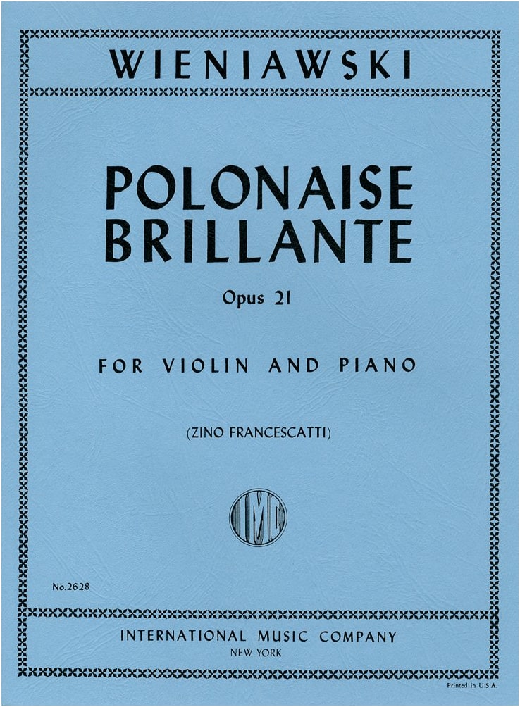 Wieniawski: Polonaise de Concert No. 2 in A Major, Op. 21 / Violin Solo with Piano