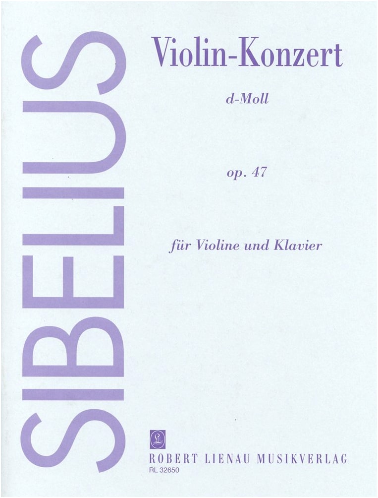 Sibelius: Violin Concerto in D minor, Op. 47 - Solo Sheet Music with Piano Accompaniment