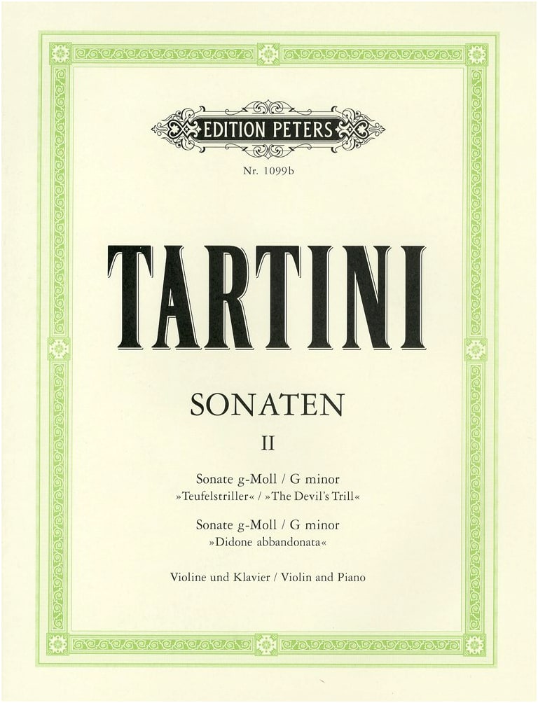 Tartini: Violin Sonatas 'Devil's Trill' & 'Didone Abandoned' (Peters Edition, with Piano Accompaniment)