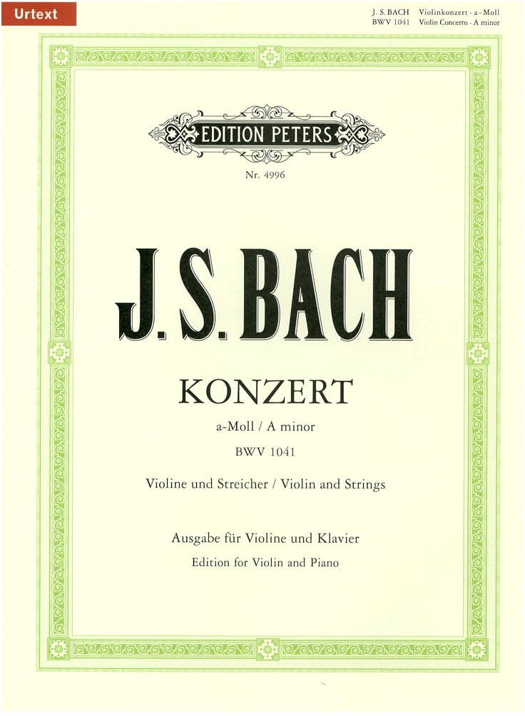 Bach, J. S.: Violin Concerto No. 1 in A Minor, BWV 1041 / Oistrakh Edition