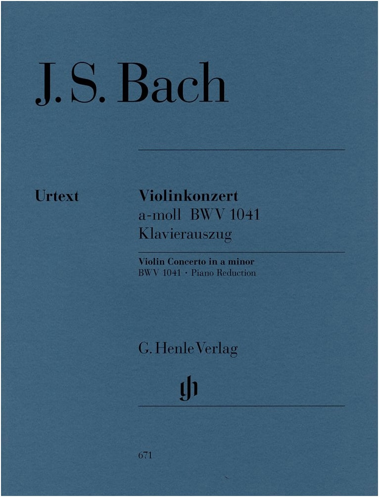 Bach, J. S.: Violin Concerto No. 1 in A minor BWV 1041 / Henle / Urtext Edition