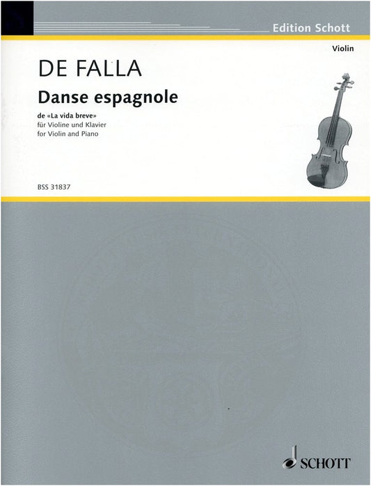 Falla/Kreisler: Spanish Dance from 'La vida breve' - Violin Solo with Piano